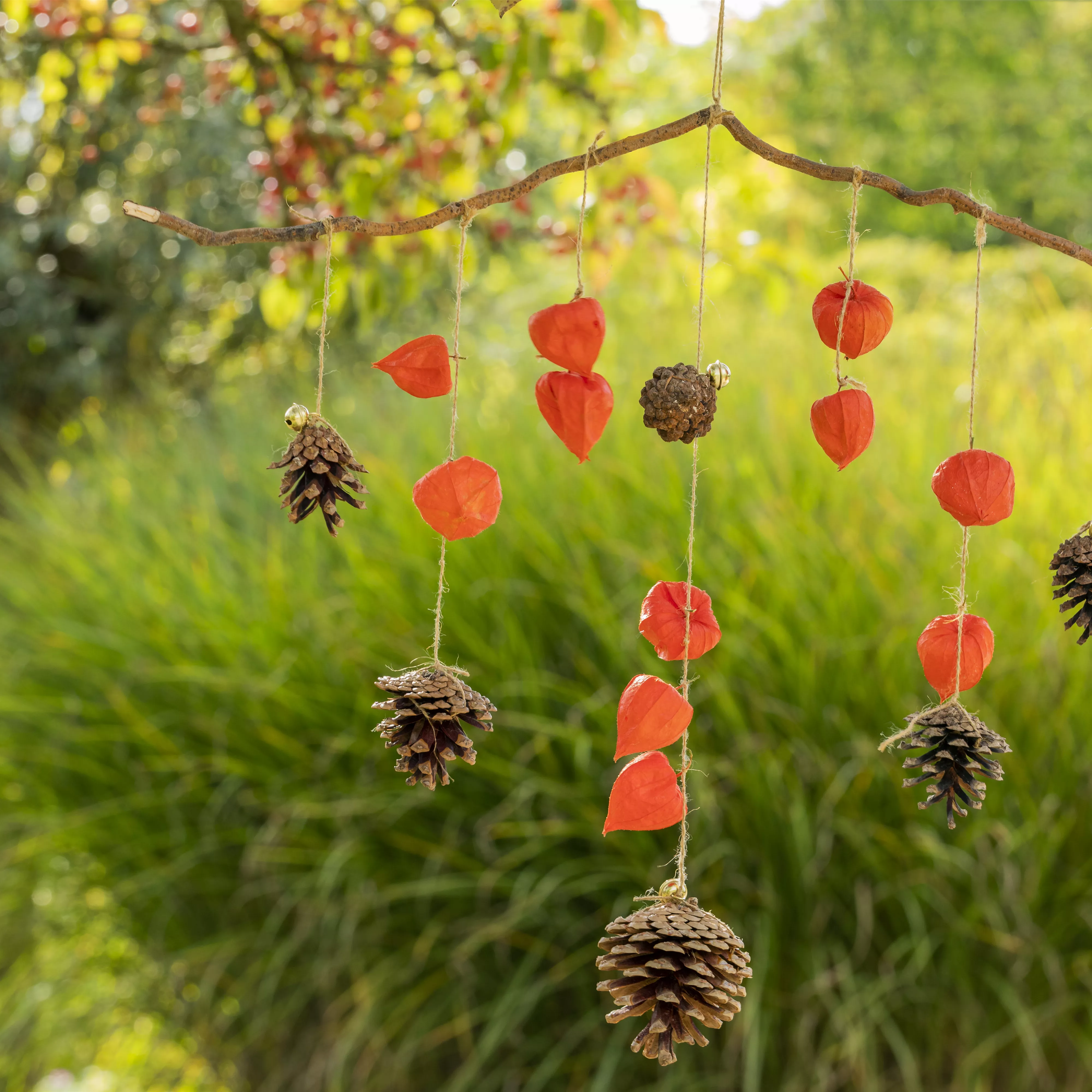 Windspiele im Garten